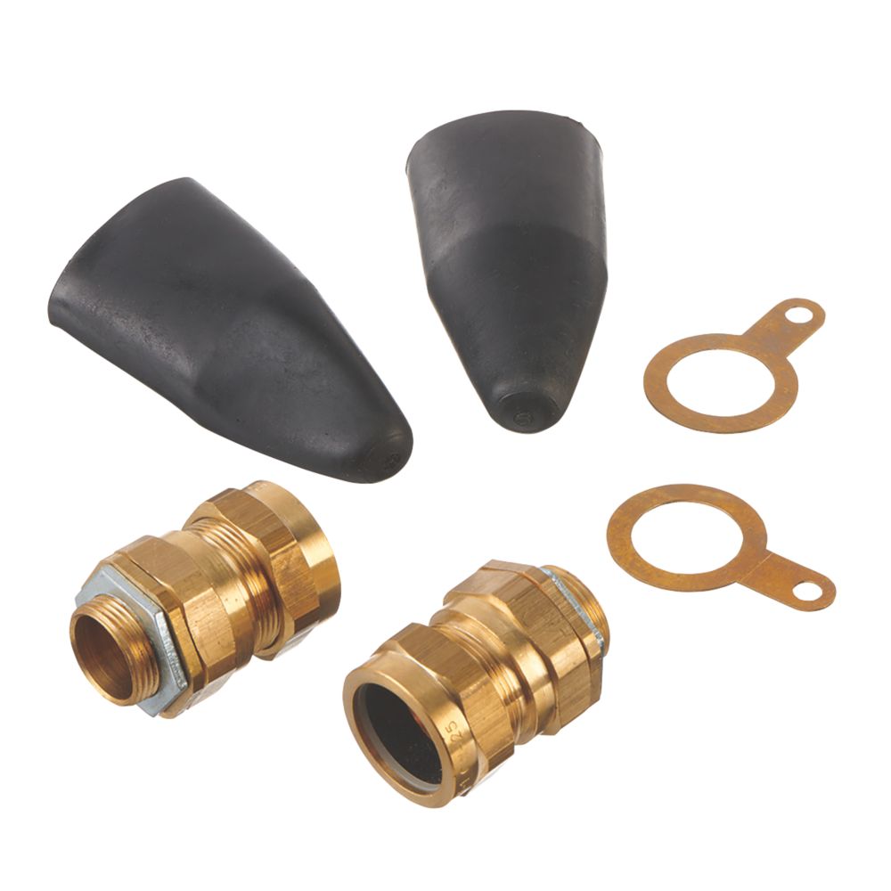 Image of Deta Brass External Gland Kit 25mm 2 Pack 