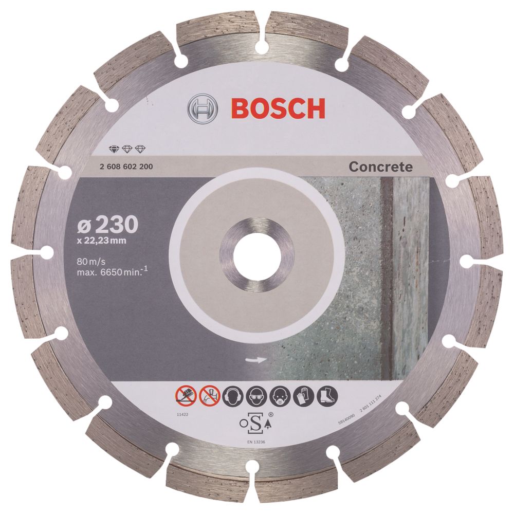 Image of Bosch Masonry Diamond Cutting Disc 230mm x 22.23mm 
