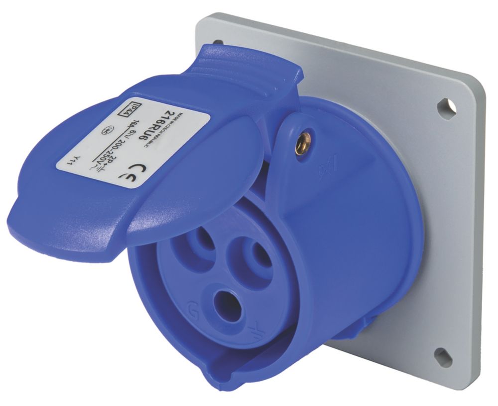 Image of ABB 16A 2P+E Panel Socket 250V 