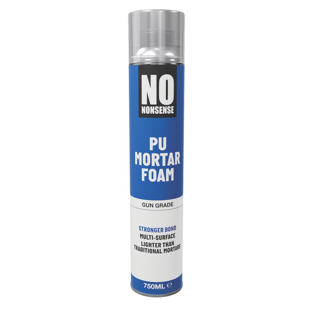 Image of No Nonsense Polyurethane Mortar Foam Gun Grade Yellow 750ml 