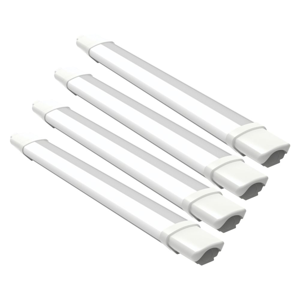 Image of 4lite Twin 2" LED Advantage Batten 18W 2200lm 220-240V 4 Pack 