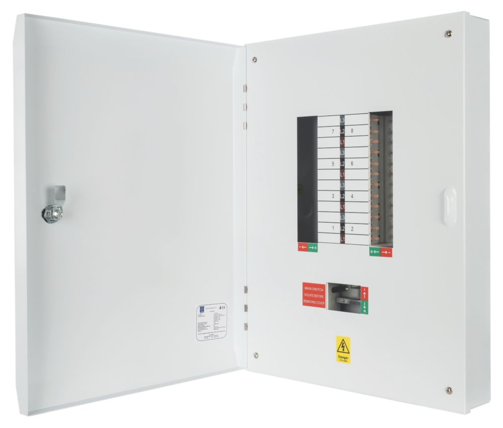 Image of Lewden TPN 24-Way Non-Metered 3-Phase Type B Distribution Board 