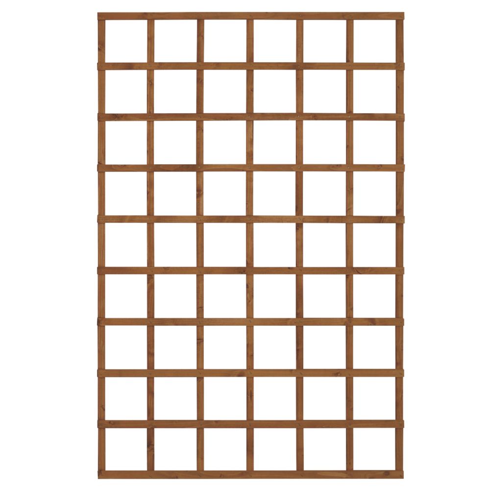 Image of Forest Softwood Rectangular Trellis 4' x 6' 3 Pack 