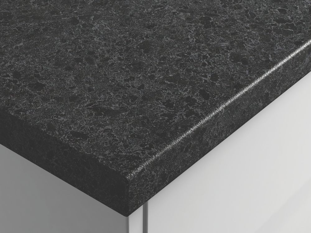 Image of Wilsonart Midnight Granite Laminate Worktop 3000mm x 600mm x 38mm 