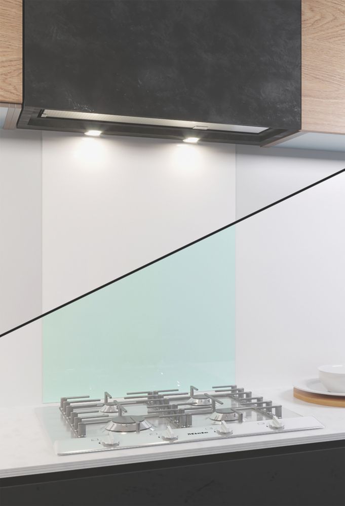 Image of AluSplash Ice White / Ocean Wave Splashback 600mm x 800mm x 4mm 