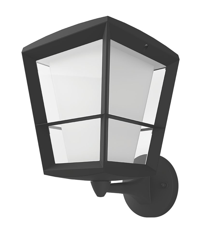 Image of Philips Hue Econic Outdoor LED Smart Up Wall Light Black 15W 1140lm 