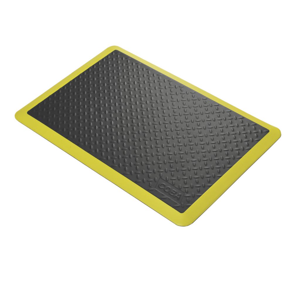Image of COBA Europe COBAelite Diamond Anti-Fatigue Floor Mat Black 1.2m x 0.9m x 18mm 