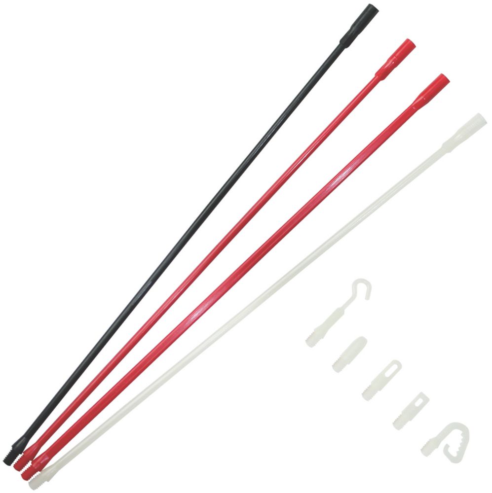 Image of Super Rod Polymer Set 28mm Mixed Cable Routing Rod Set 1.32m 9 Pack 