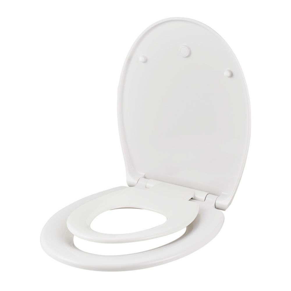 Image of Havel Soft-Close with Quick-Release Toilet Seat Duraplast White 