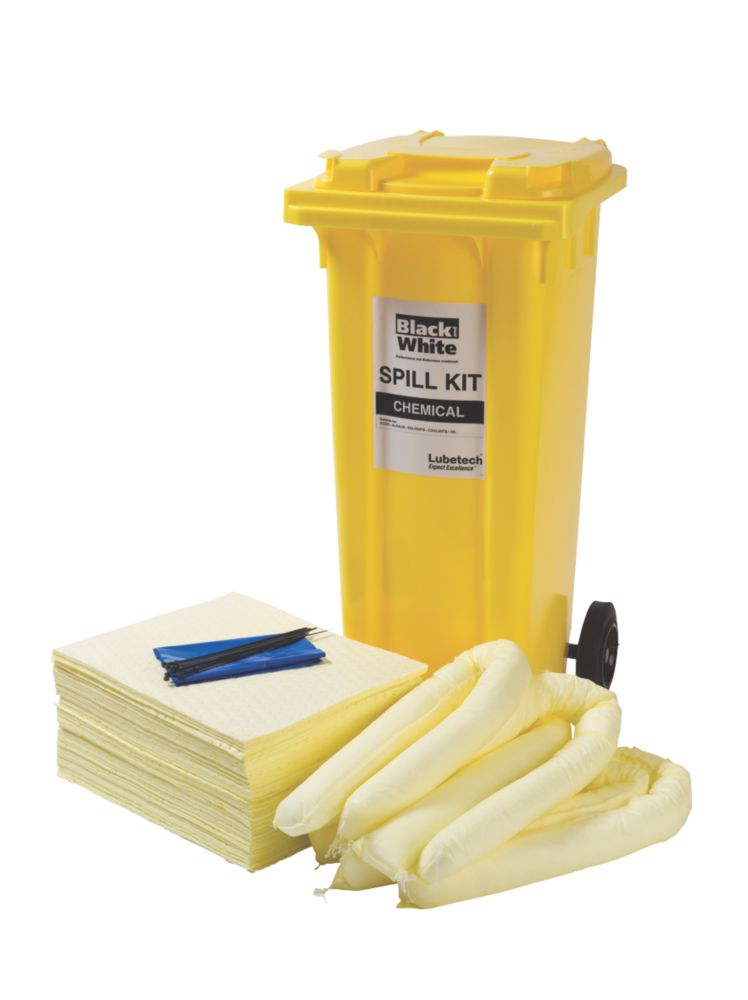 Image of Lubetech Black & White 120Ltr Maintenance Spill Response Kit 