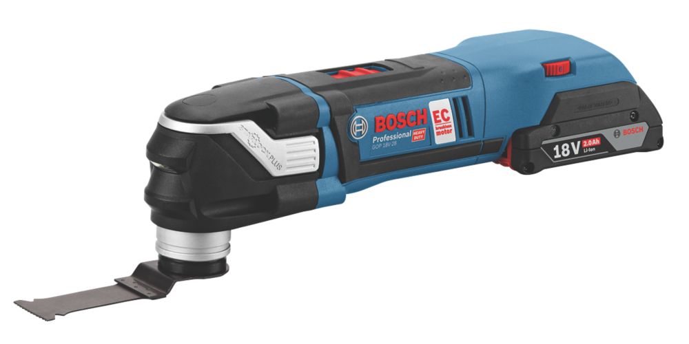 Image of Bosch GOP 18V-28 18V 2 x 2.0Ah Li-Ion Coolpack Brushless Cordless Multi-Tool & 16 Accessories 