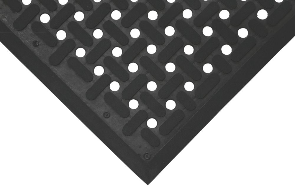 Image of COBA Europe K-Mat Anti-Fatigue Floor Mat Black 1.5m x 0.9m x 9mm 