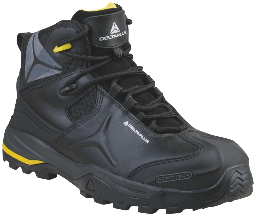 Image of Delta Plus TW402 Metal Free Safety Boots Black Size 10 