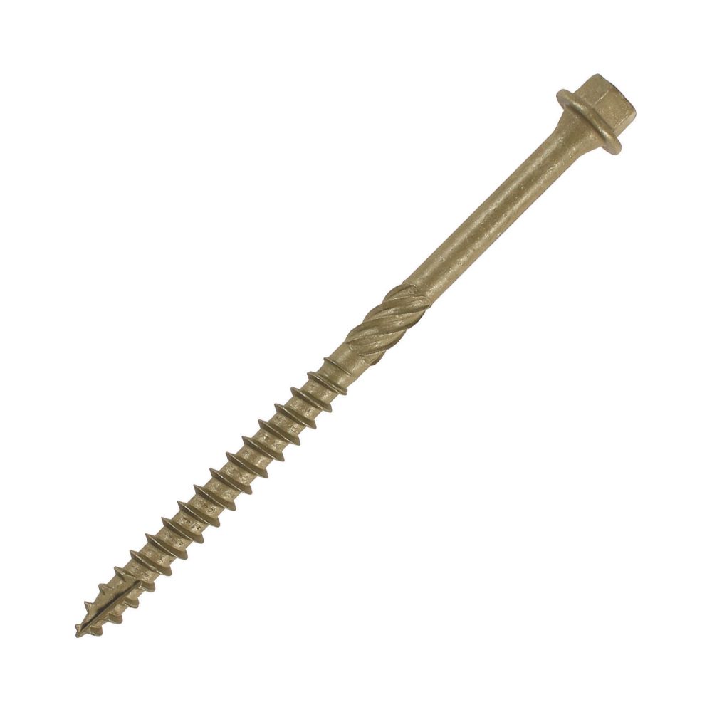 Image of Timco Hex Socket Timber Frame Construction & Landscaping Screws 6.7mm x 175mm 50 Pack 