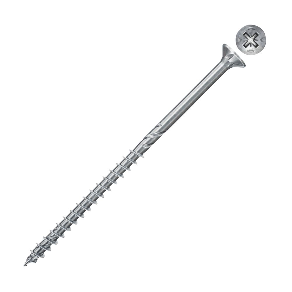Image of Fischer Power-Fast PZ Double-Countersunk Self-Drilling Screws 5mm x 80mm 100 Pack 