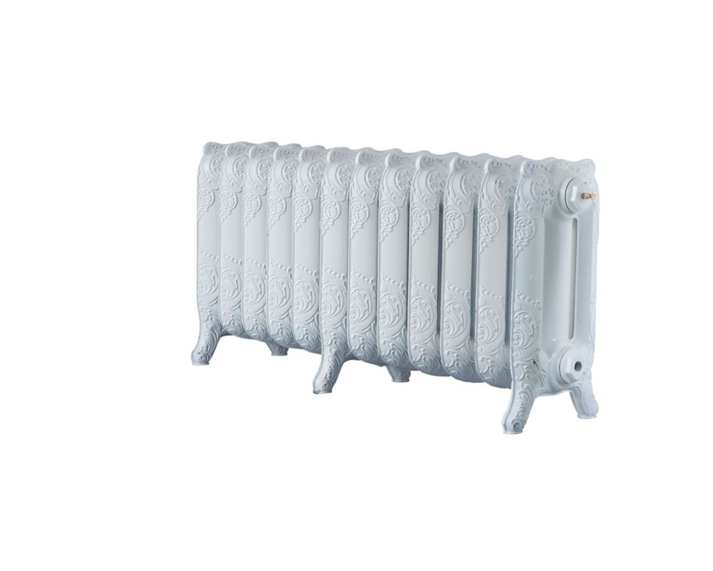 Image of Arroll Montmartre 3-Column Cast Iron Radiator 470mm x 994mm White 3685BTU 