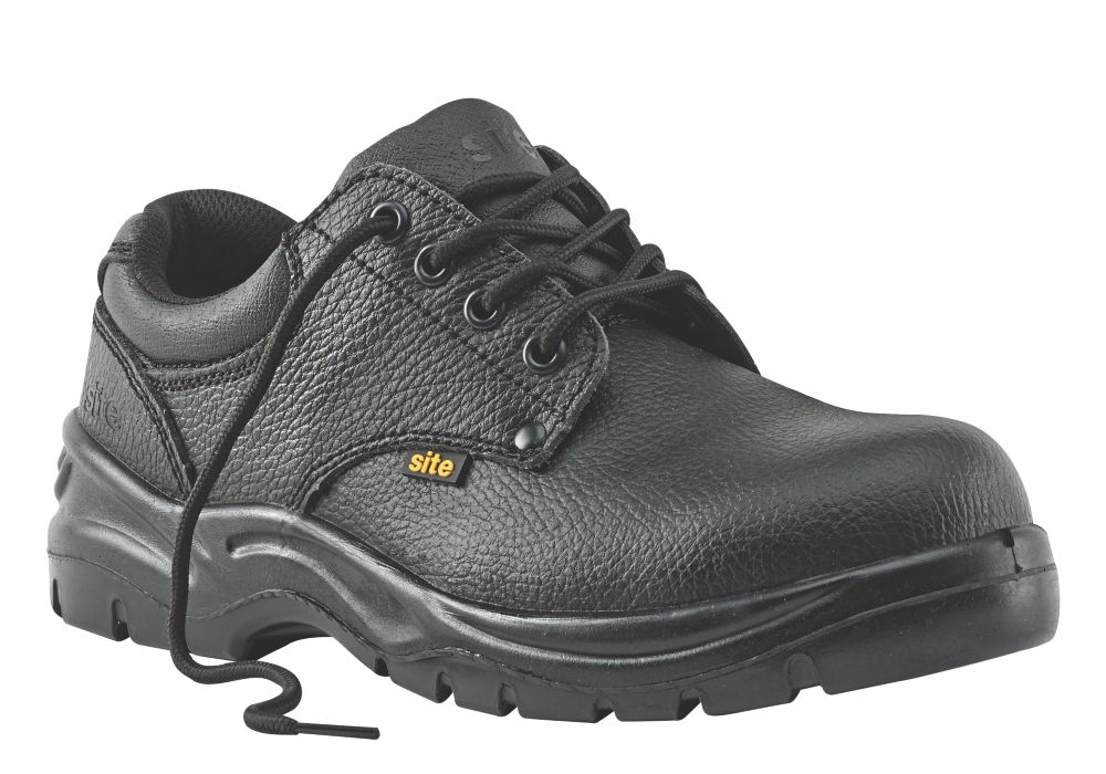 Image of Site Coal Safety Shoes Black Size 8 