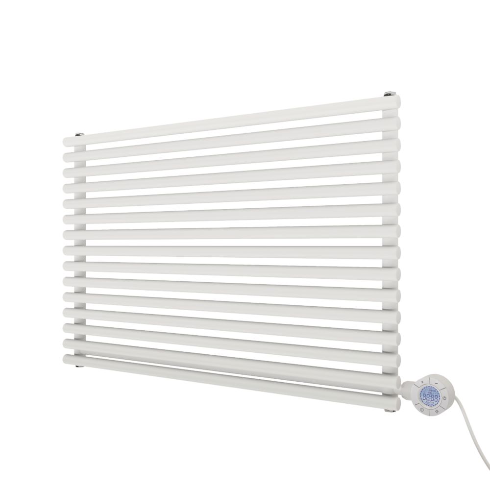 Image of Ximax Gamba Horizontal Electric Electric Designer Radiator 590mm x 900mm White 2048BTU 