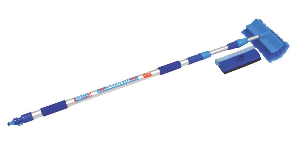 Image of Hilka Pro-Craft Extendable Wash Brush & Squeegee Set 1.3-3m 