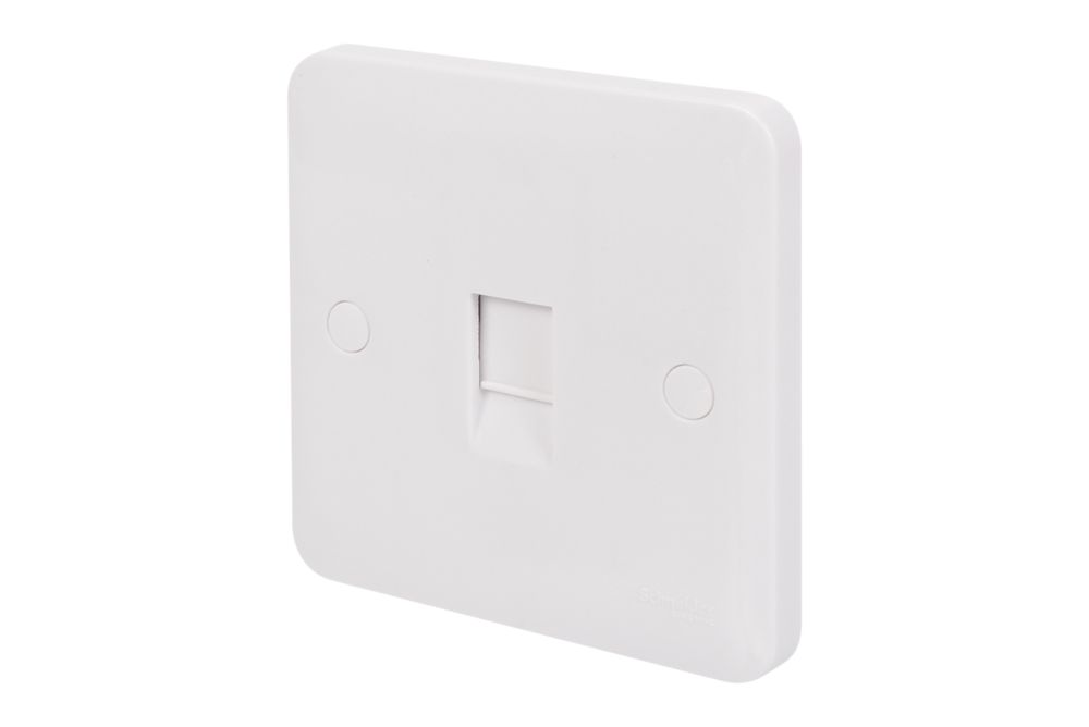 Image of Schneider Electric Lisse RJ45 Ethernet Socket White 