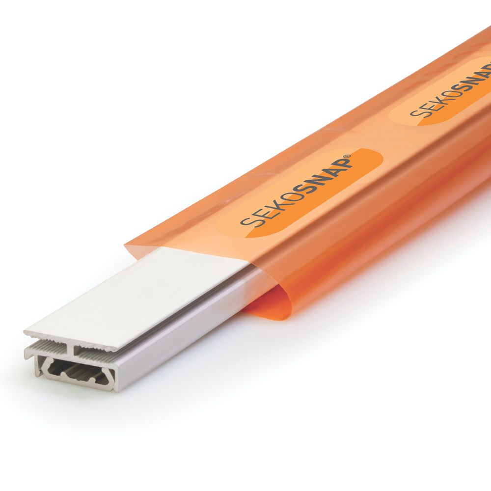 Image of Sekosnap White 3mm H-Connector Fix Bar 3000mm x 27mm 