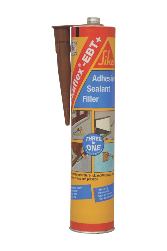Image of Sika Sikaflex EBT+ All-Weather Sealant Brown 300ml 