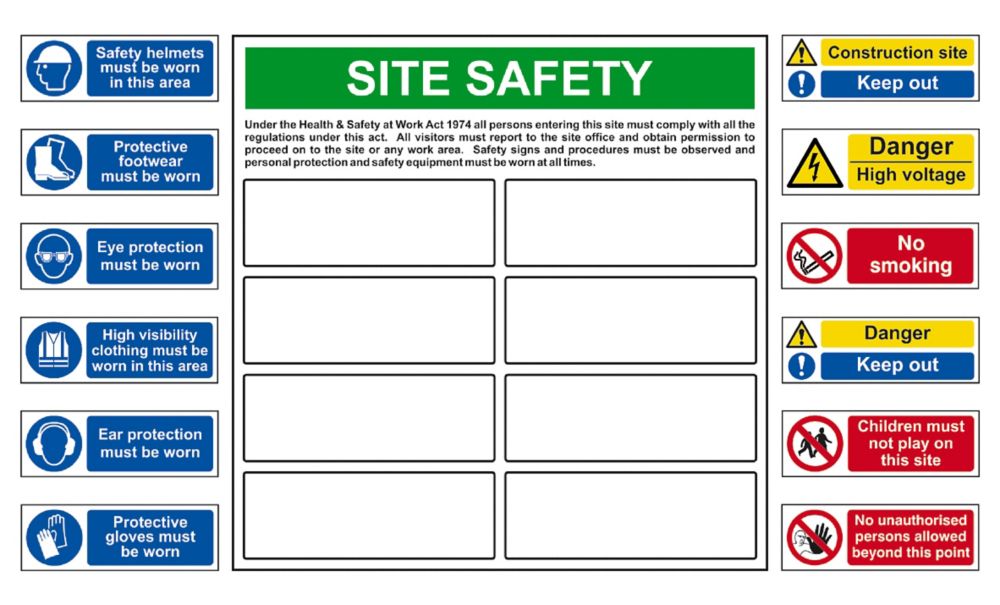 Image of Build Your Own Composite Sign Kit 650mm x 650mm 13 Piece Set 