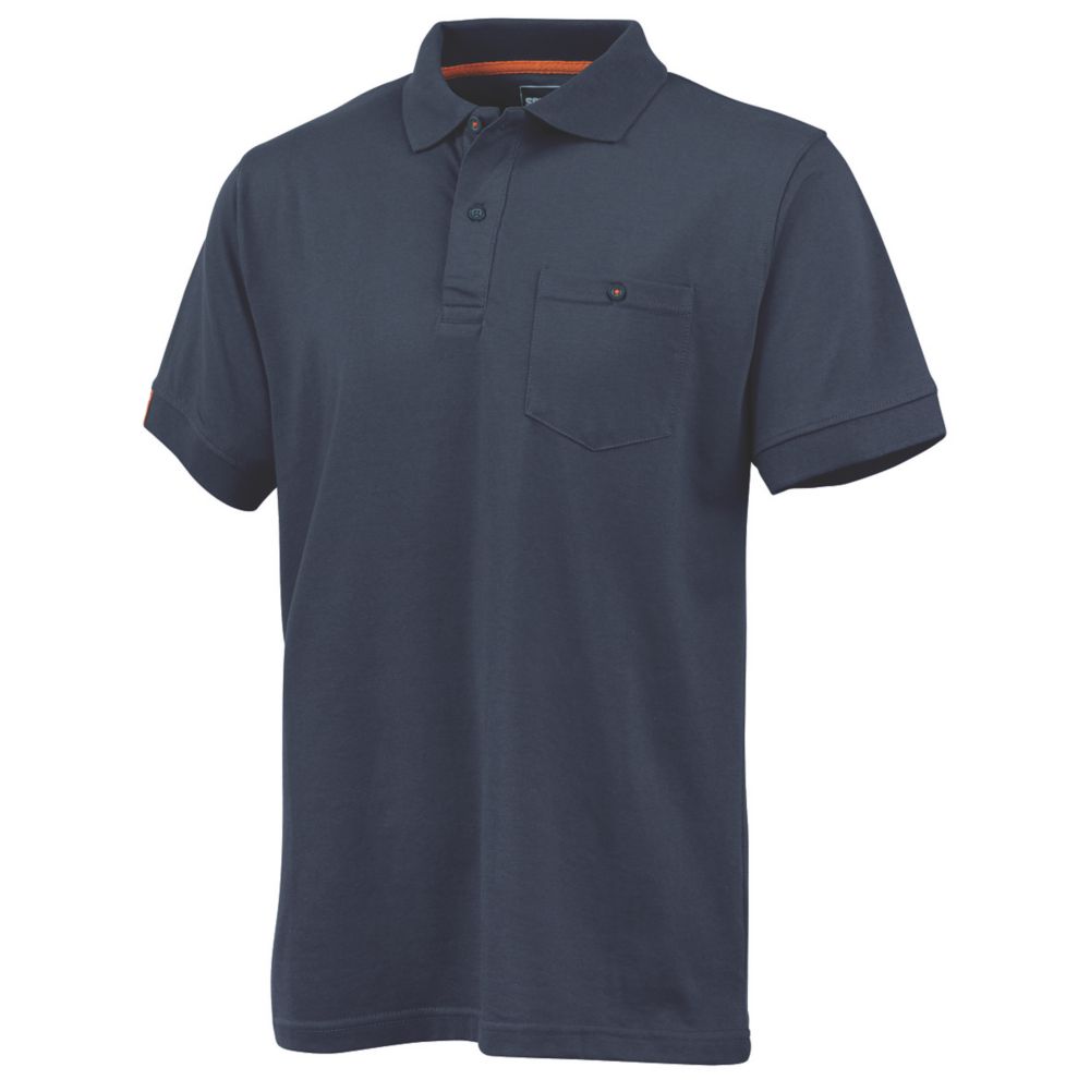 Image of Scruffs Worker Polo Navy Small 40" Chest 