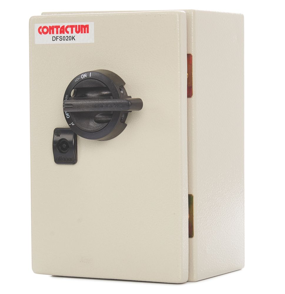 Image of Contactum DFS020K 20A 3P+N+E Fused 3-Phase Enclosed Switch Fuse 