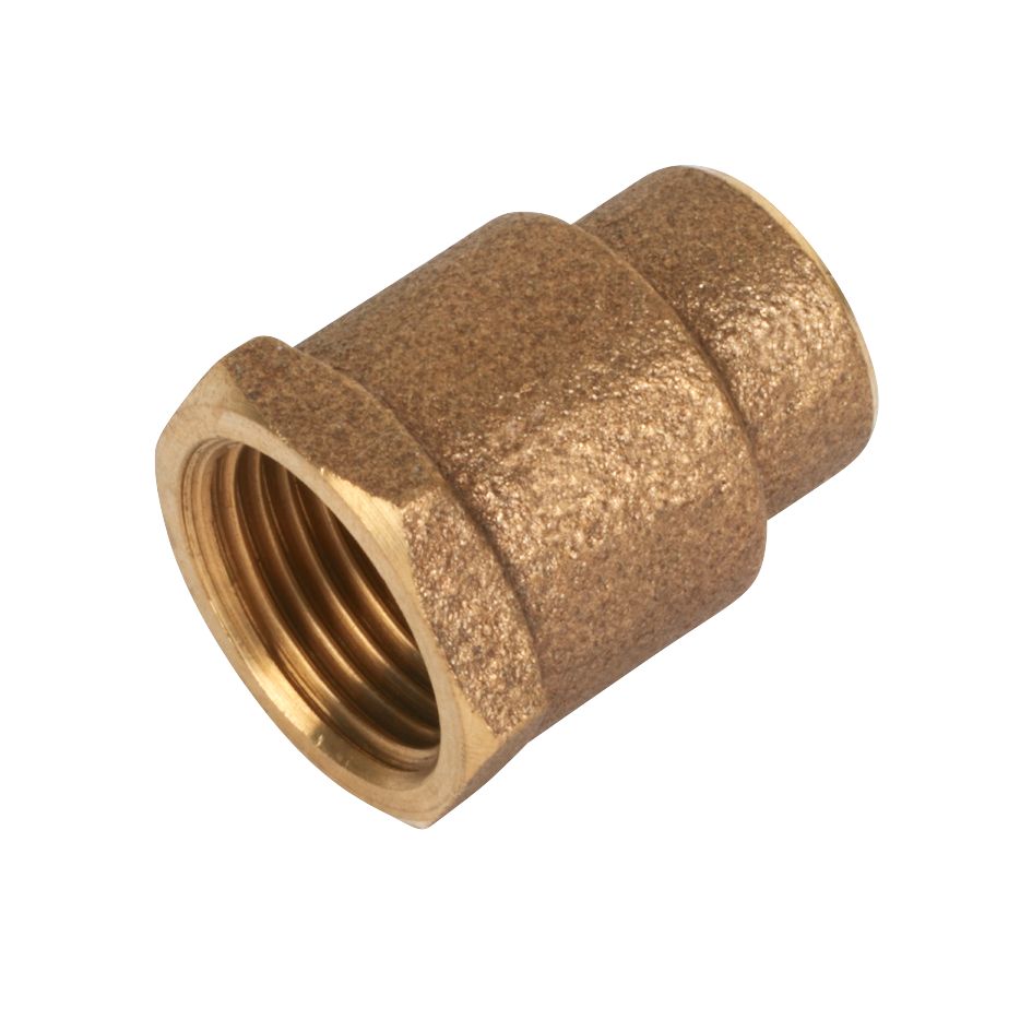 Image of Endex Brass End Feed Adapting Female Coupler 15mm x 1/2" 