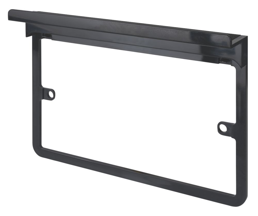 Image of Schneider Electric Lisse 2-Gang Frame Surround Shelf Black 