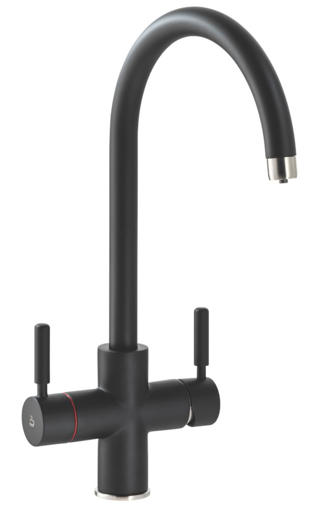 Image of 3 in 1 Steaming Hot Water Tap Matt Black 