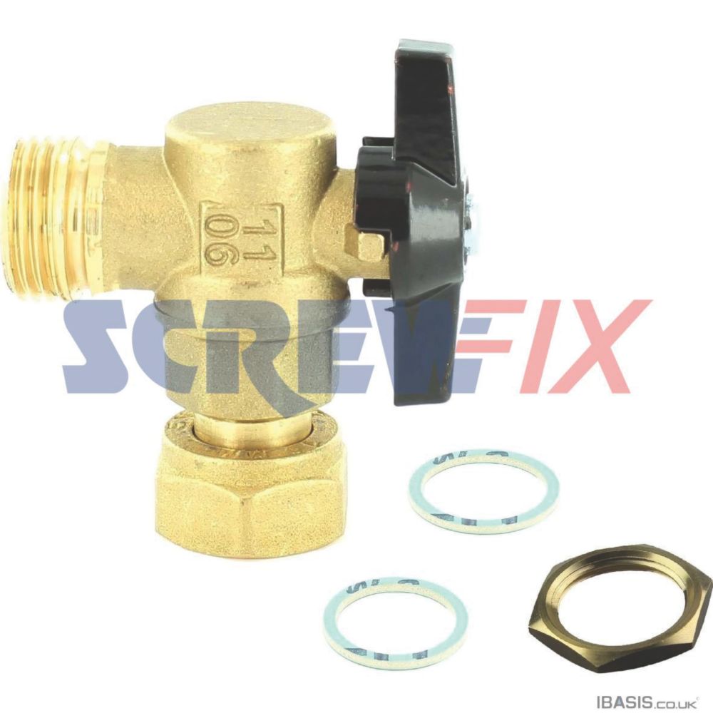 Image of Baxi 720773001 Central Heating Valve without Drain 