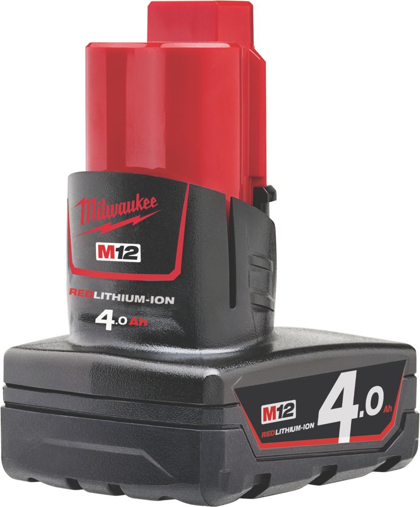 Image of Milwaukee M12 B4 12V 4.0Ah Li-Ion RedLithium Battery 