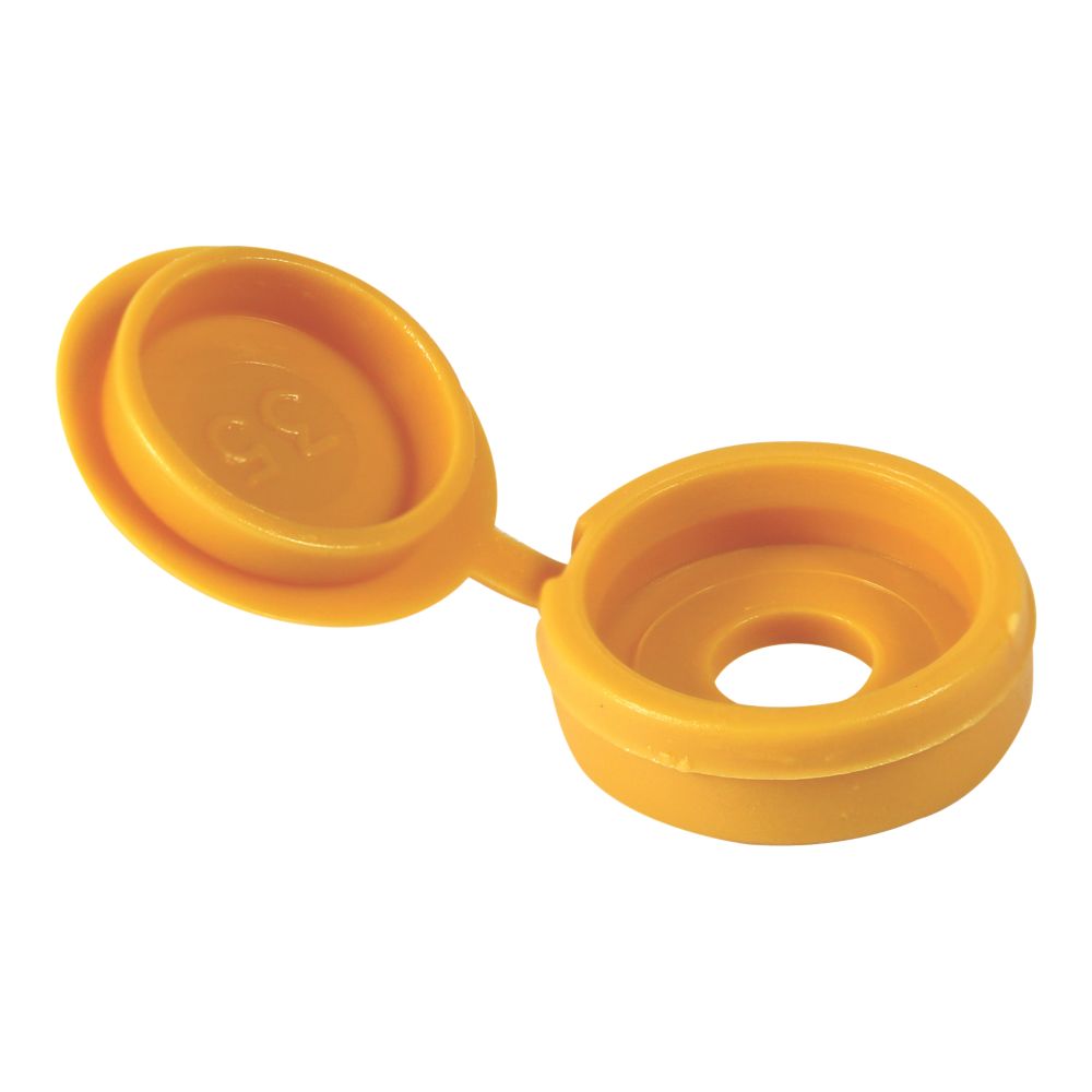Image of Timco 4-9ga Screw Caps Yellow 100 Pack 