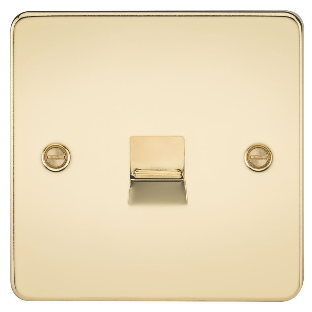 Image of Knightsbridge Master Telephone Socket Polished Brass 
