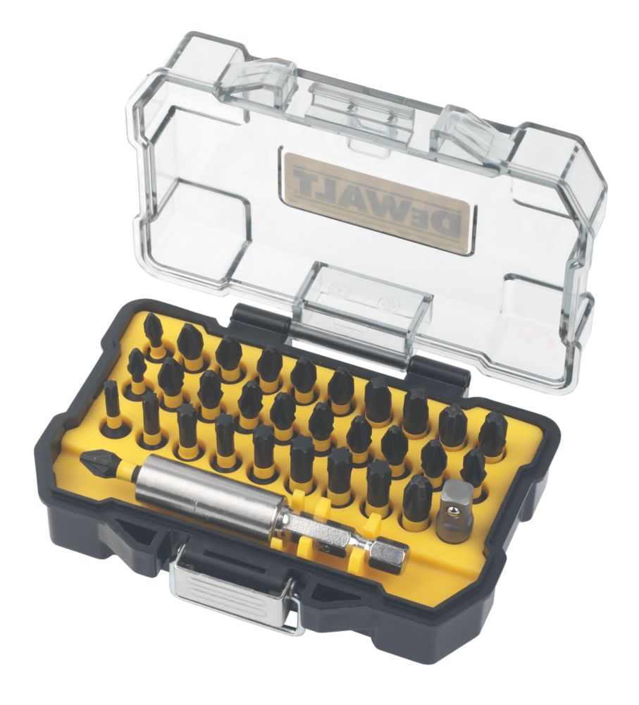 Image of DeWalt Extreme 6.35mm Hex Shank Mixed Impact Torsion Screwdriver Bit Set 32 Pcs 
