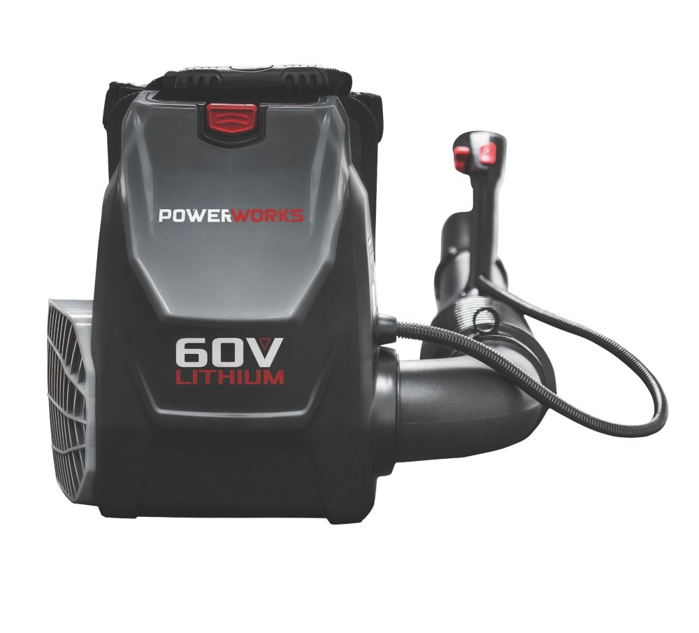 Image of Powerworks PD60BPB 2400313 60V Li-Ion Brushless Cordless Backpack Blower - Bare 