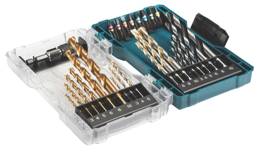 Image of Makita E-07032 Drill & Bit Set 27 Pieces 