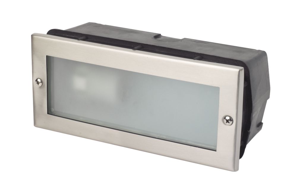 Image of Corsica Outdoor CFL Brick Light Stainless Steel 