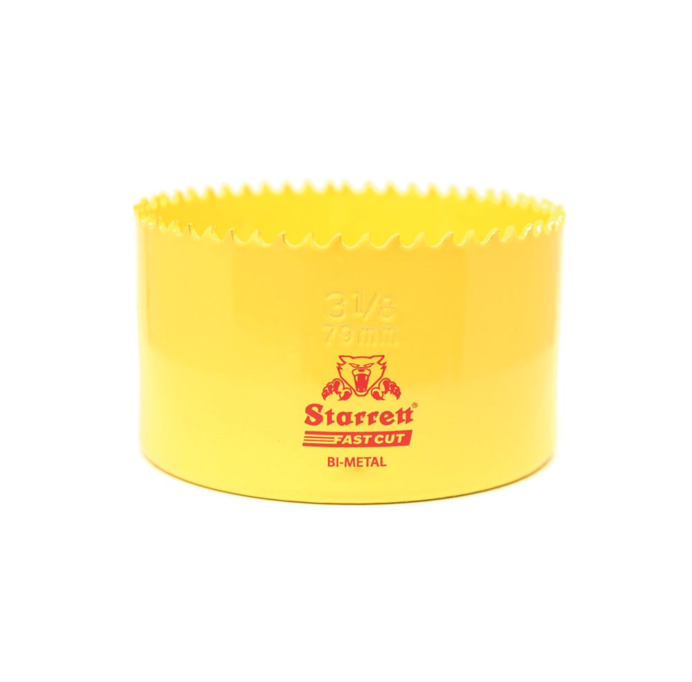 Image of Starrett FCH0318 Multi-Material Bi-Metal Fast Cut Holesaw 79mm 