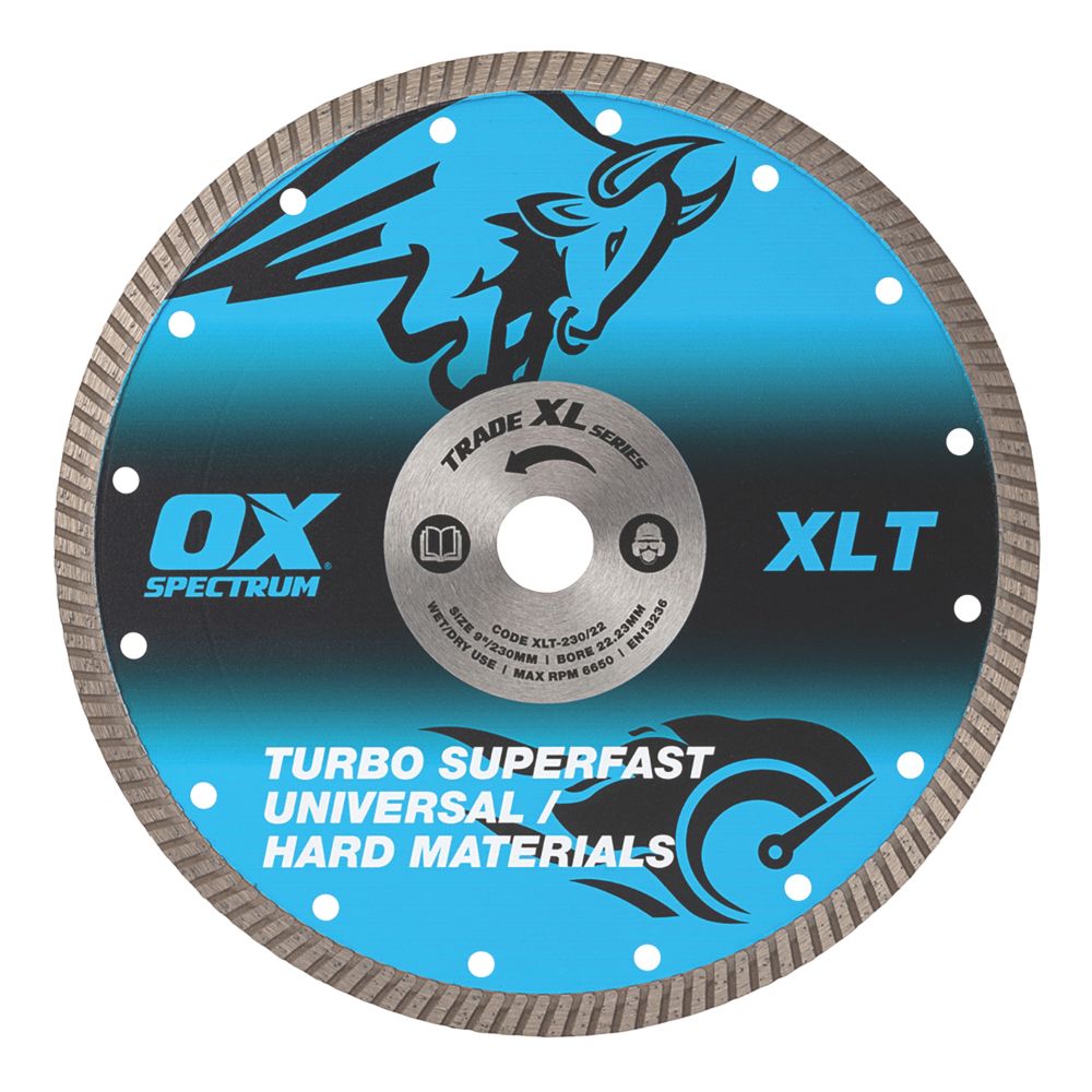 Image of OX XL Turbo Masonry Diamond Blade 230mm x 22.23mm 