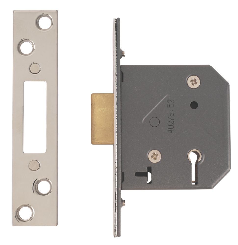 Image of Yale 5 Lever Polished Chrome 5-Lever Mortice Deadlock 64mm Case - 45mm Backset 