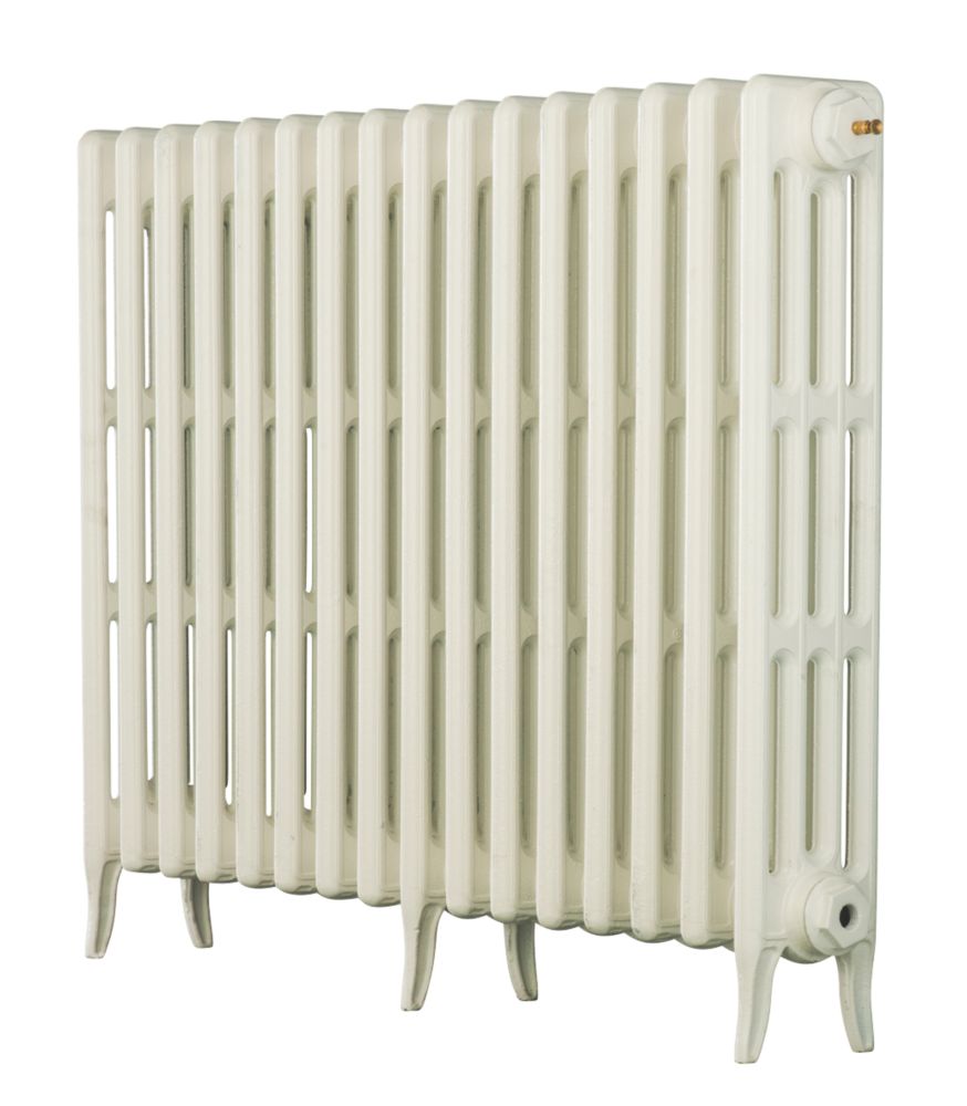 Image of Arroll Neo-Classic 4-Column Cast Iron Radiator 760mm x 1114mm White 5582BTU 