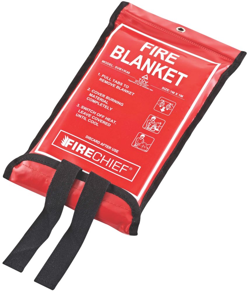 Image of Firechief Fire Blanket with Soft Case 1m x 1m 