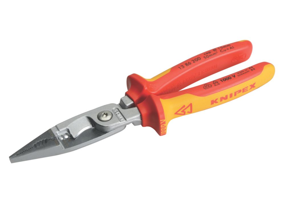 Image of Knipex VDE Electrical Pliers 8" 