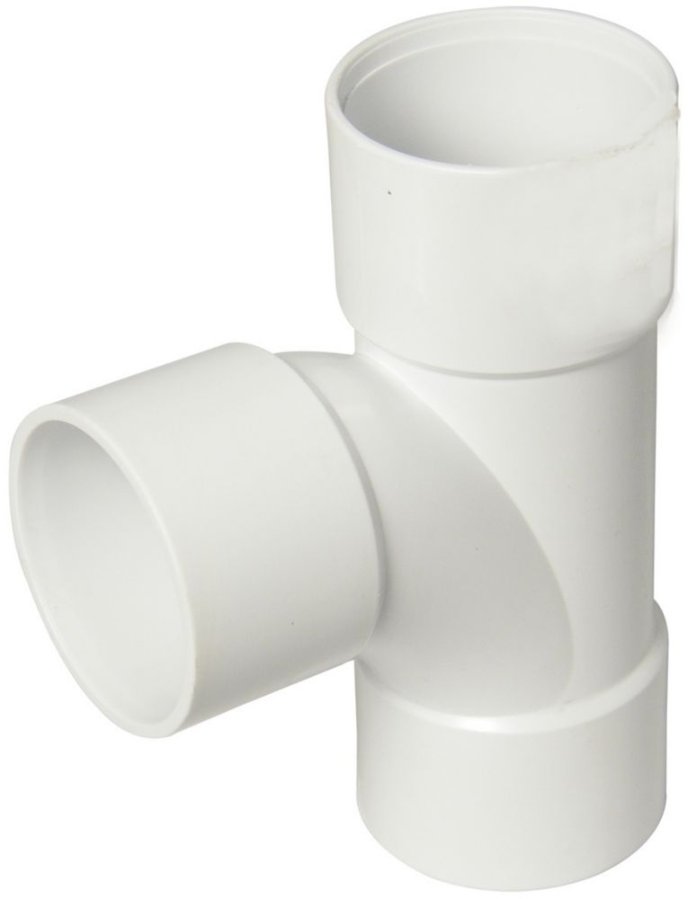 Image of FloPlast Solvent Weld Equal Tees White 32mm 3 Pack 