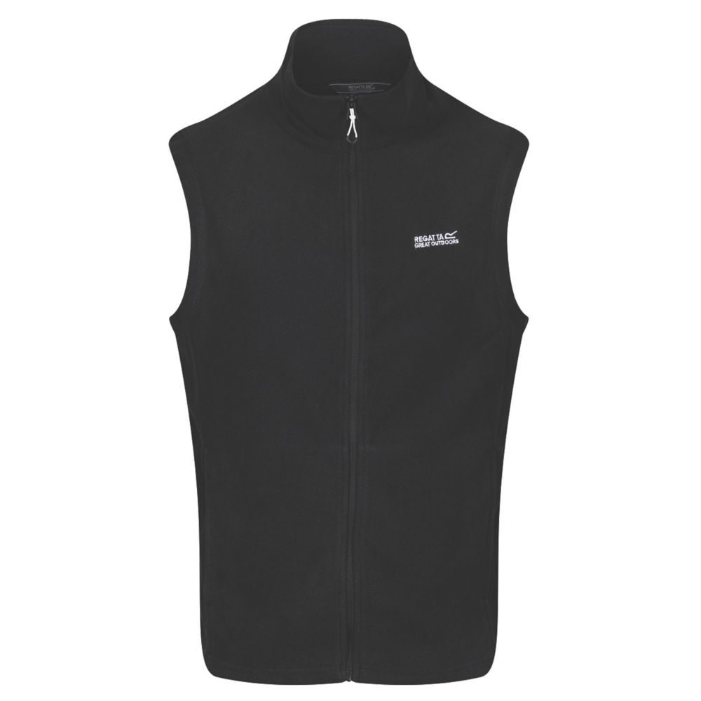 Image of Regatta Tobias Fleece Bodywarmer Black Small 37 1/2" Chest 