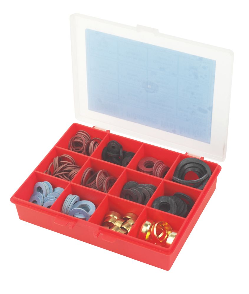 Image of Fibre & Rubber Washers 210 Pcs 