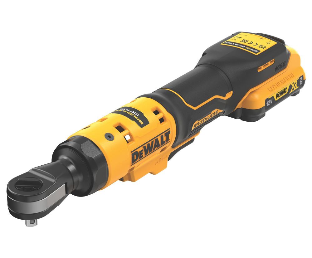 Image of DeWalt DCF504D1-GB 12V 1 x 2.0Ah Li-Ion XR Brushless Cordless Open Head Ratchet 